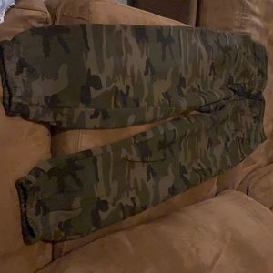 Green and black joggers size small used once